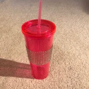 Hot pink tumbler